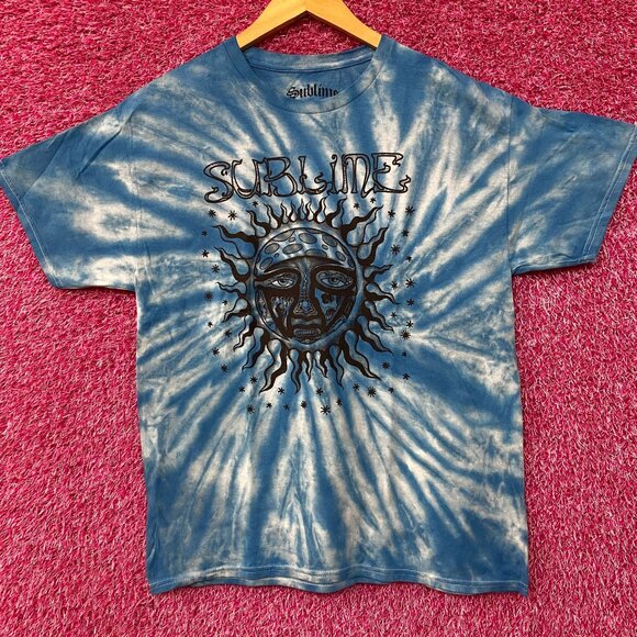 Sublime Sun Face Tie Dye Rock T-Shirt Large - Picture 1 of 4